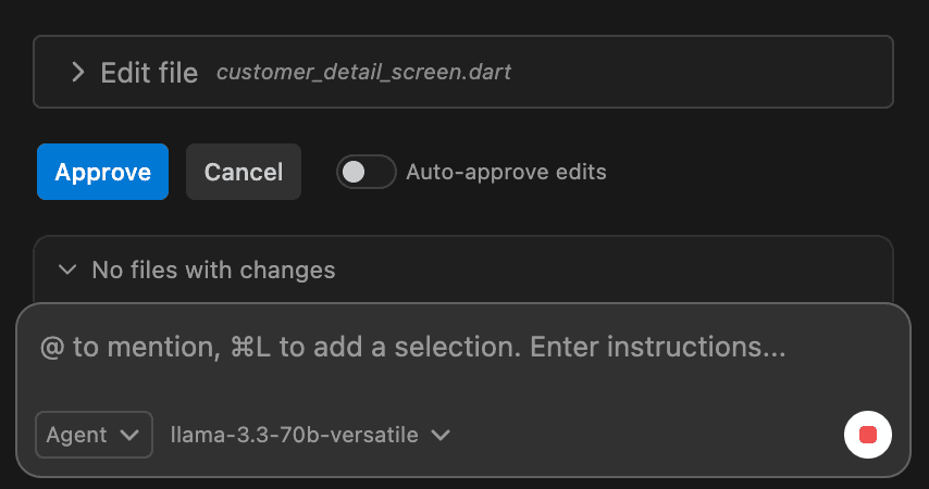 File Modification Authorization and Diff Triage in Morph IDE